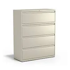 4 Layer Lateral Beige Cabinet