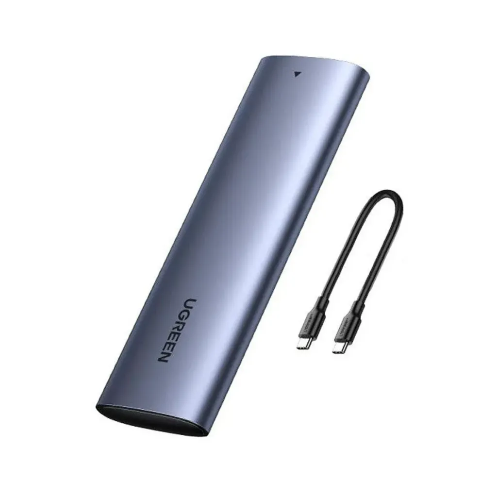 UGreen CM400 M.2 NVMe/M.2 SATA SSD USB C 3.1 GEN 2 Female Black Enclosure