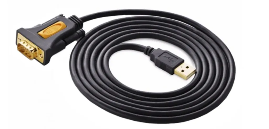 Ugreen 20210 USB 2.0 A To DB9 RS-232 Male Adapter Cable 1M Black