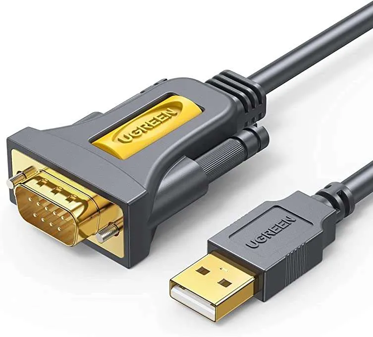 Ugreen 20211 USB 2.0 A To DB9 RS-232 Male Adapter Cable 1.5M Black