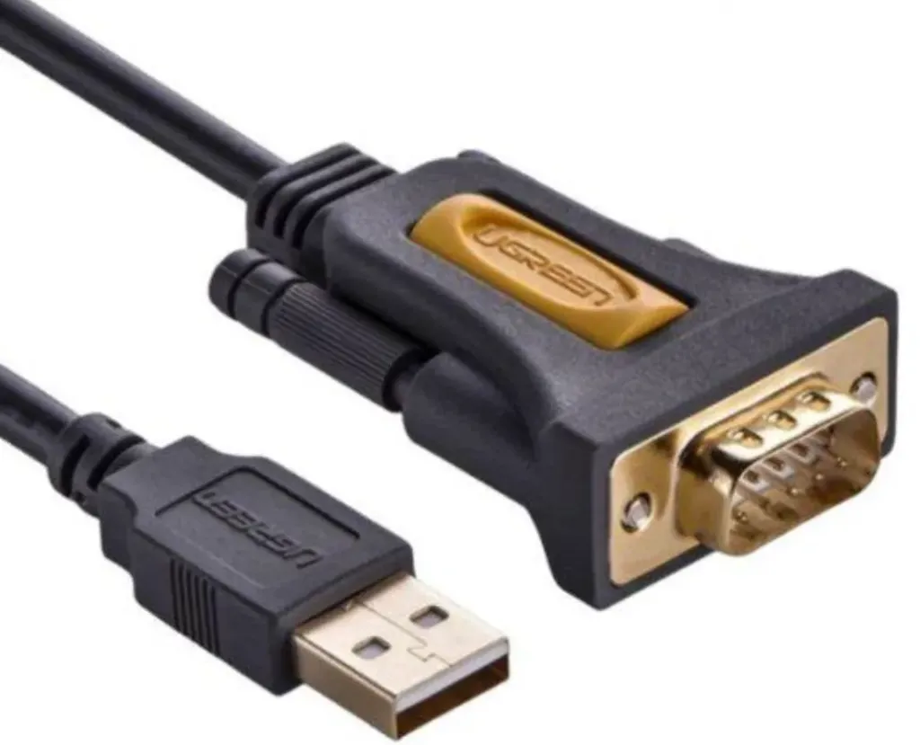 Ugreen 20222 USB 2.0 A To DB9 RS-232 Male Adapter Cable 2M Black