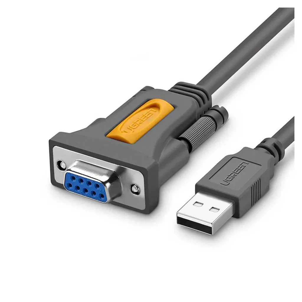 Ugreen 20223 USB 2.0 A To DB9 RS-232 Male Adapter Cable 3M Black