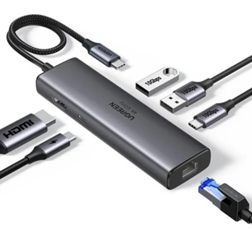 Ugreen CM512 (45000) 6-in-1 Multifunctional USB-C Hub