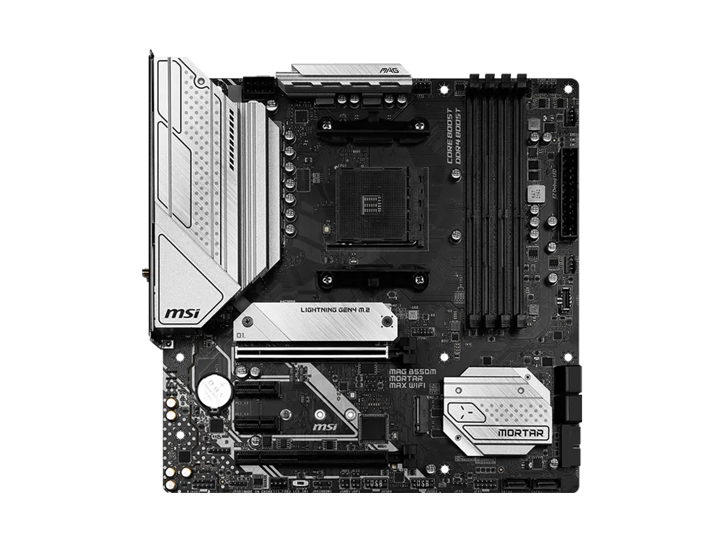 ⁠MSI MAG B550M Mortar Max WiFi Motherboard