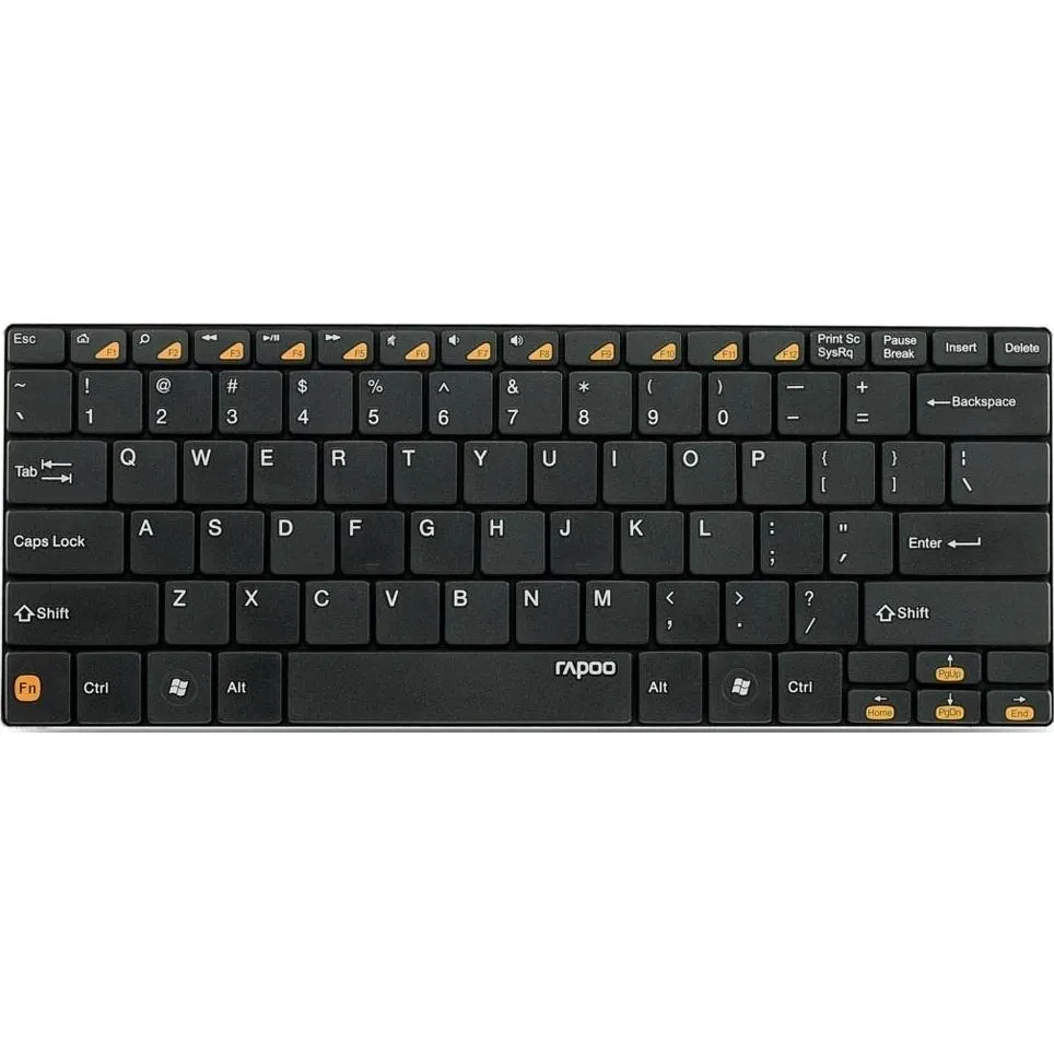 Rapoo E6100 Bluetooth 3.0 Black Ultra Slim Keyboard