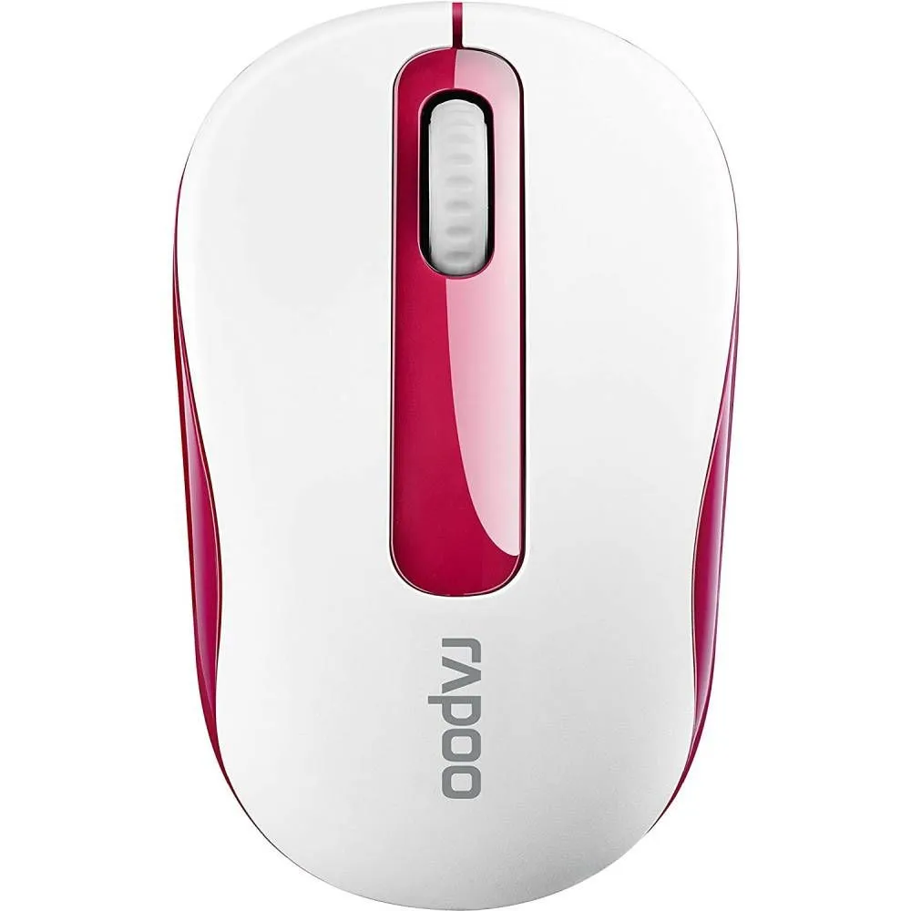 Rapoo M10 Plus Wireless Optical Mouse White Red